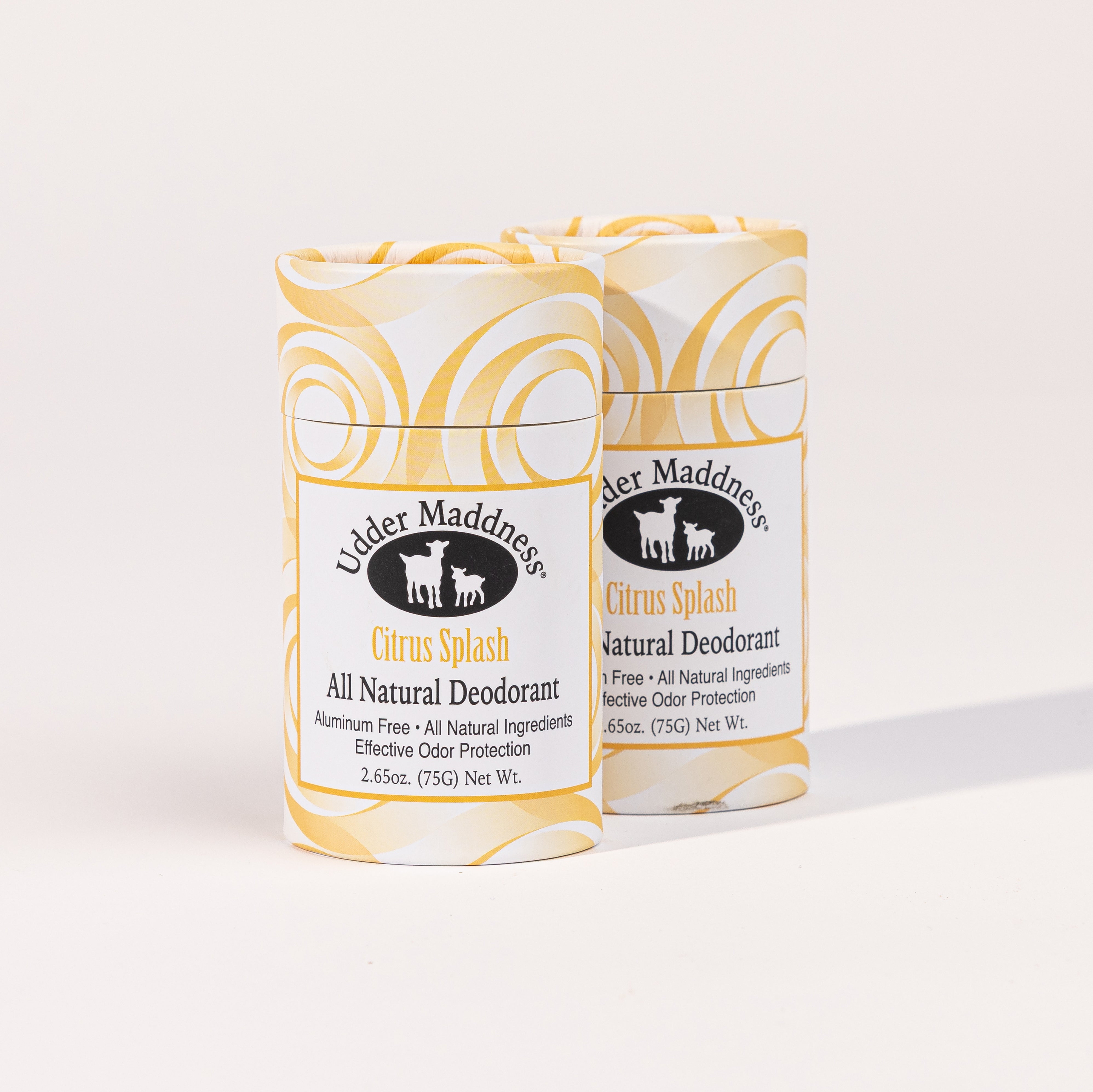 Madd House Hill Udder Maddness Citrus Splash Natural Deodorant , aluminum free, all-natural ingredients, two pack bundle, 2.65 oz each