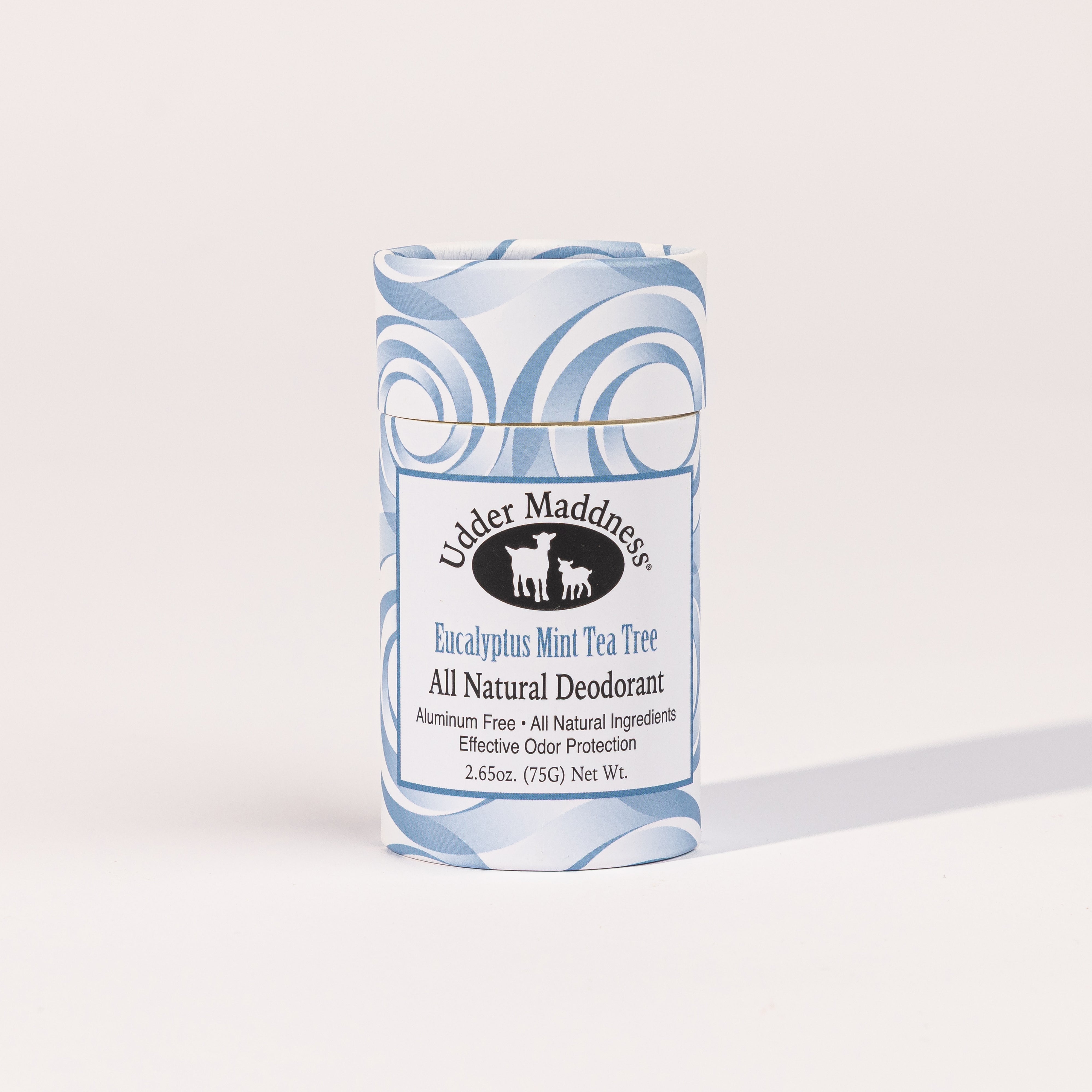 Madd House Hill Udder Maddness Eucalyptus Mint Tea Tree Natural Deodorant, aluminum free, all-natural ingredients, effective odor protection, 2.65 oz