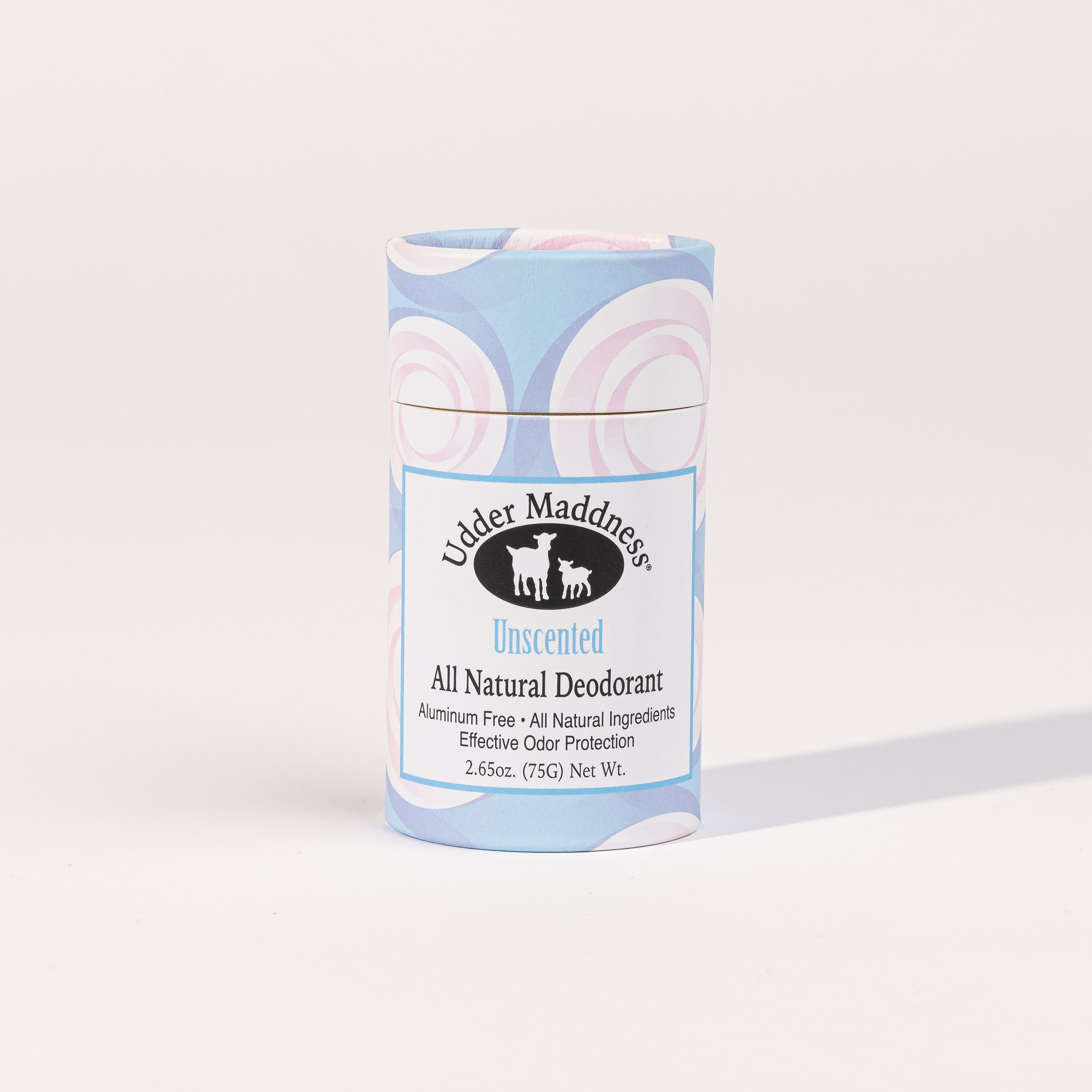 Madd House Hill Udder Maddness Unscented Natural Deodorant, aluminum free, all-natural ingredients, effective odor protection, 2.65 oz