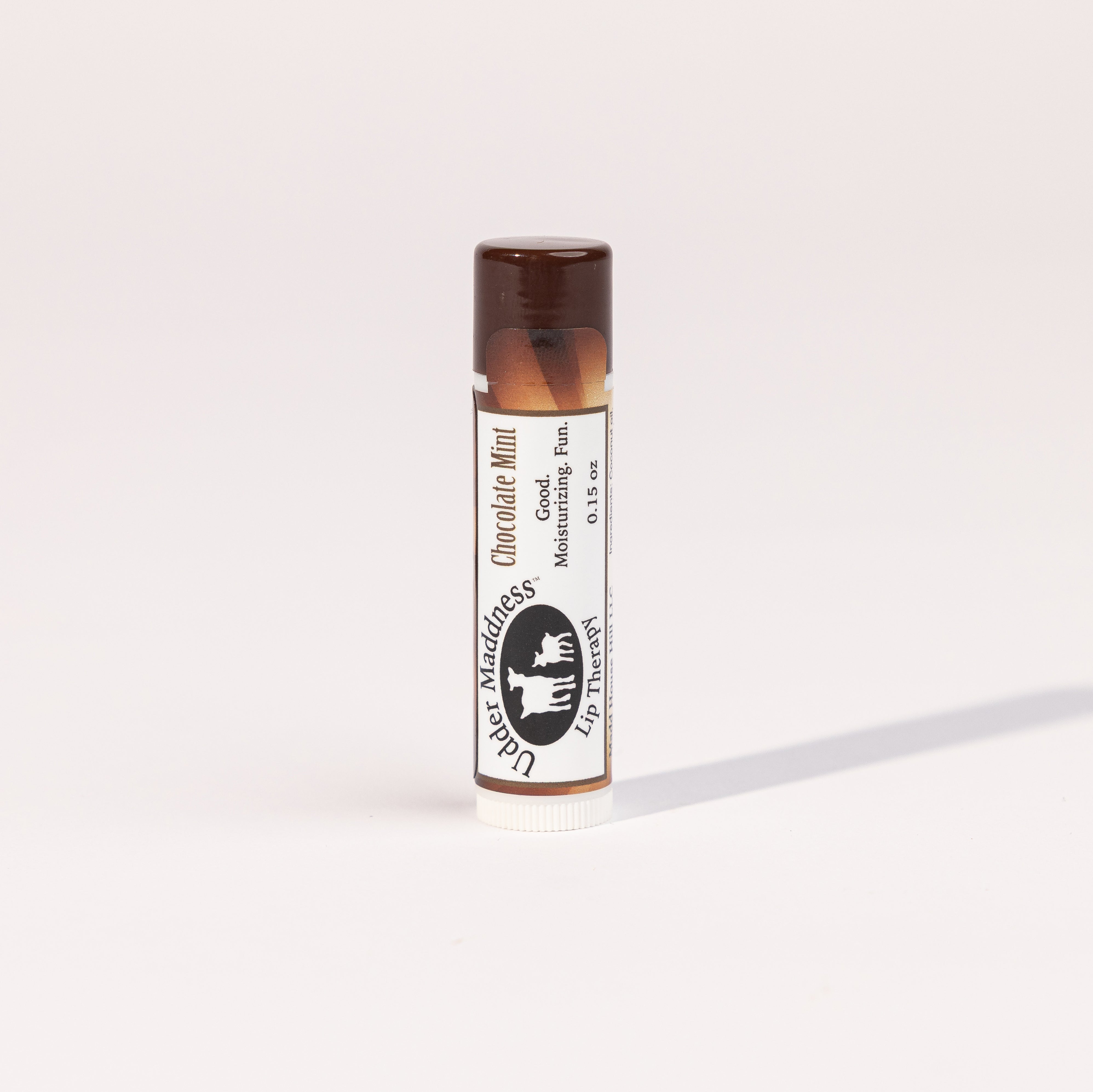 Madd House Hill Udder Maddness Chocolate Mint Lip Therapy all-natural moisturizing lip balm, 0.15 oz