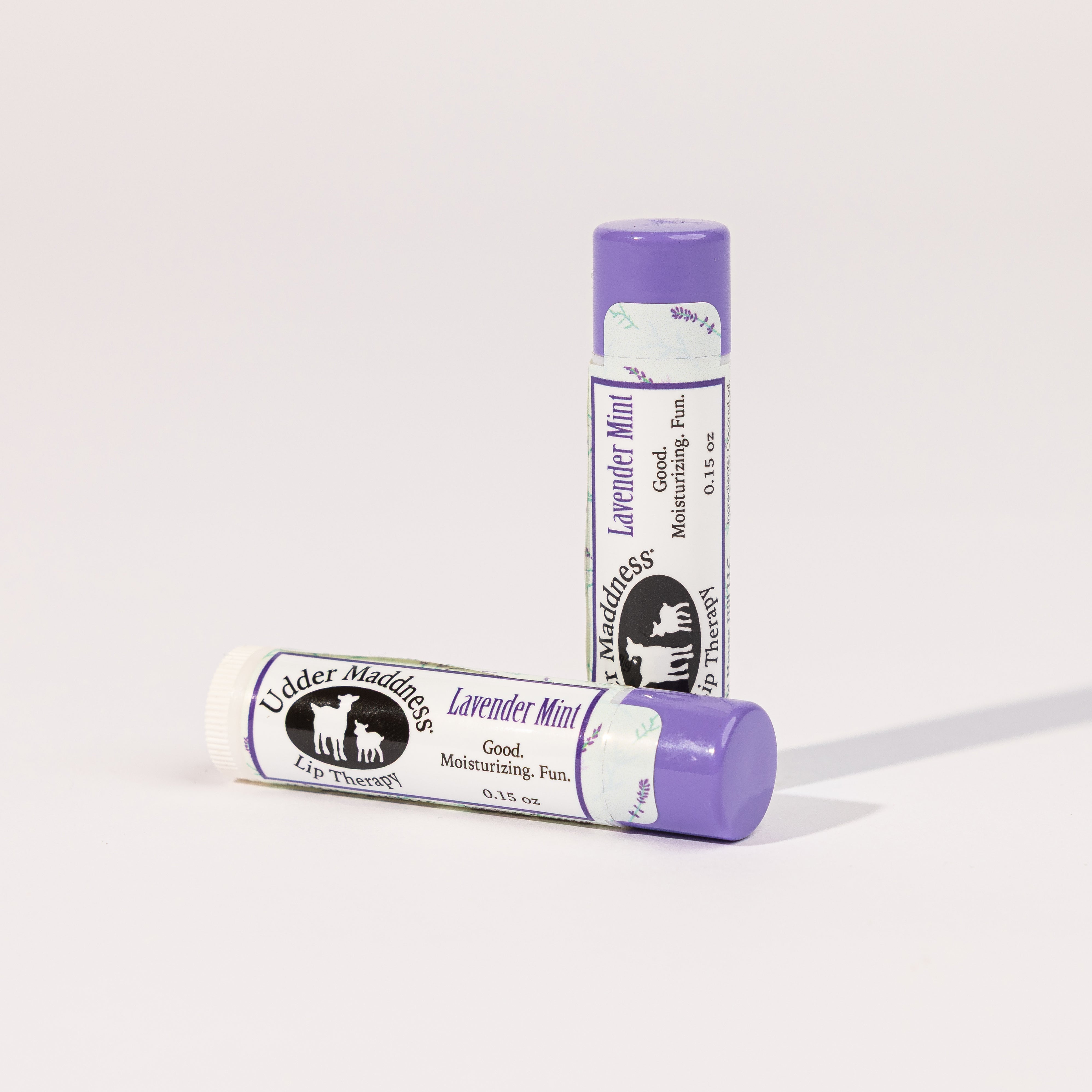 Madd House Hill Udder Maddness Lavender Mint Lip Therapy — all-natural moisturizing lip balm, good clean fun, 0.15 oz