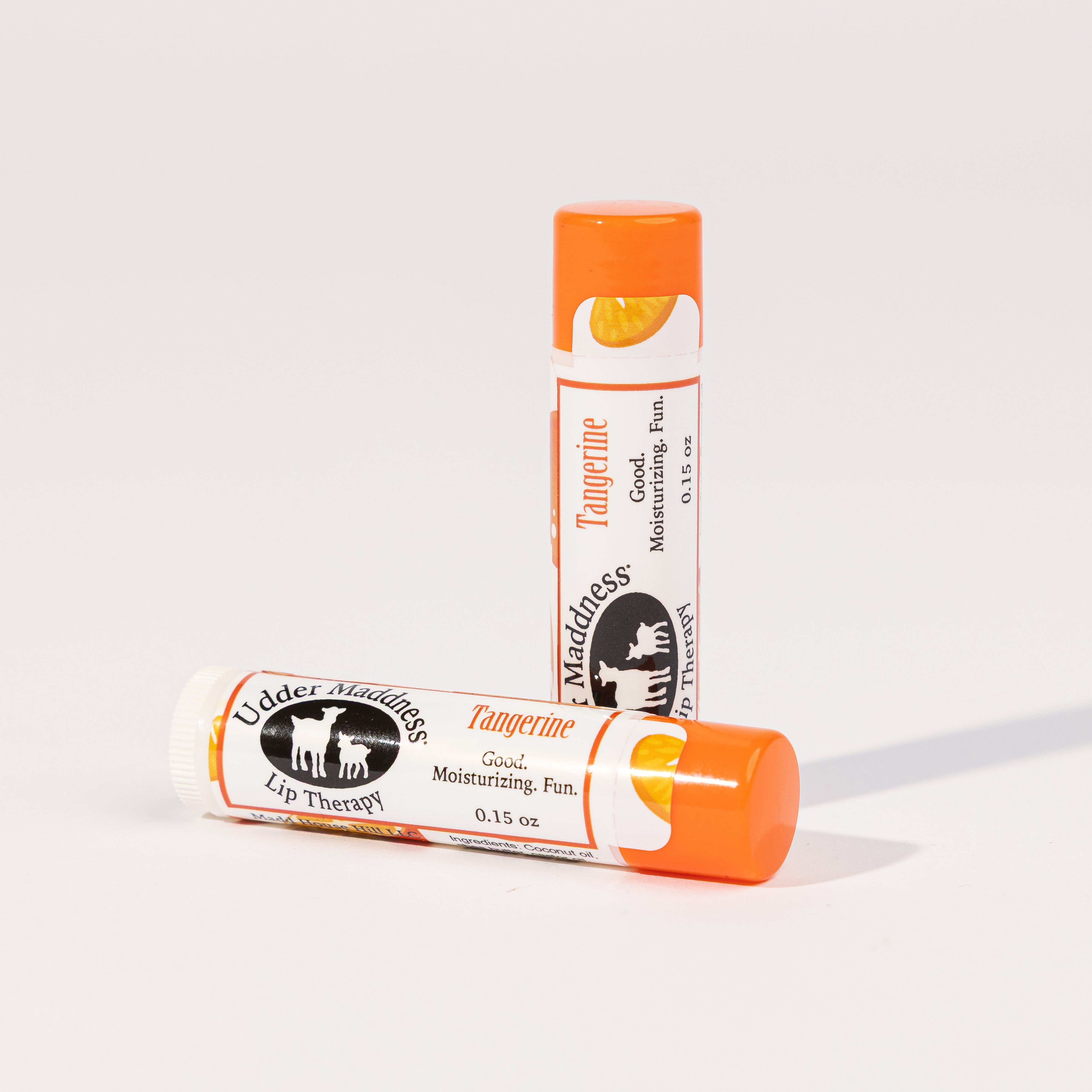 Madd House Hill Udder Maddness Tangerine Lip Therapy — all-natural moisturizing lip balm, good clean fun, 0.15 oz