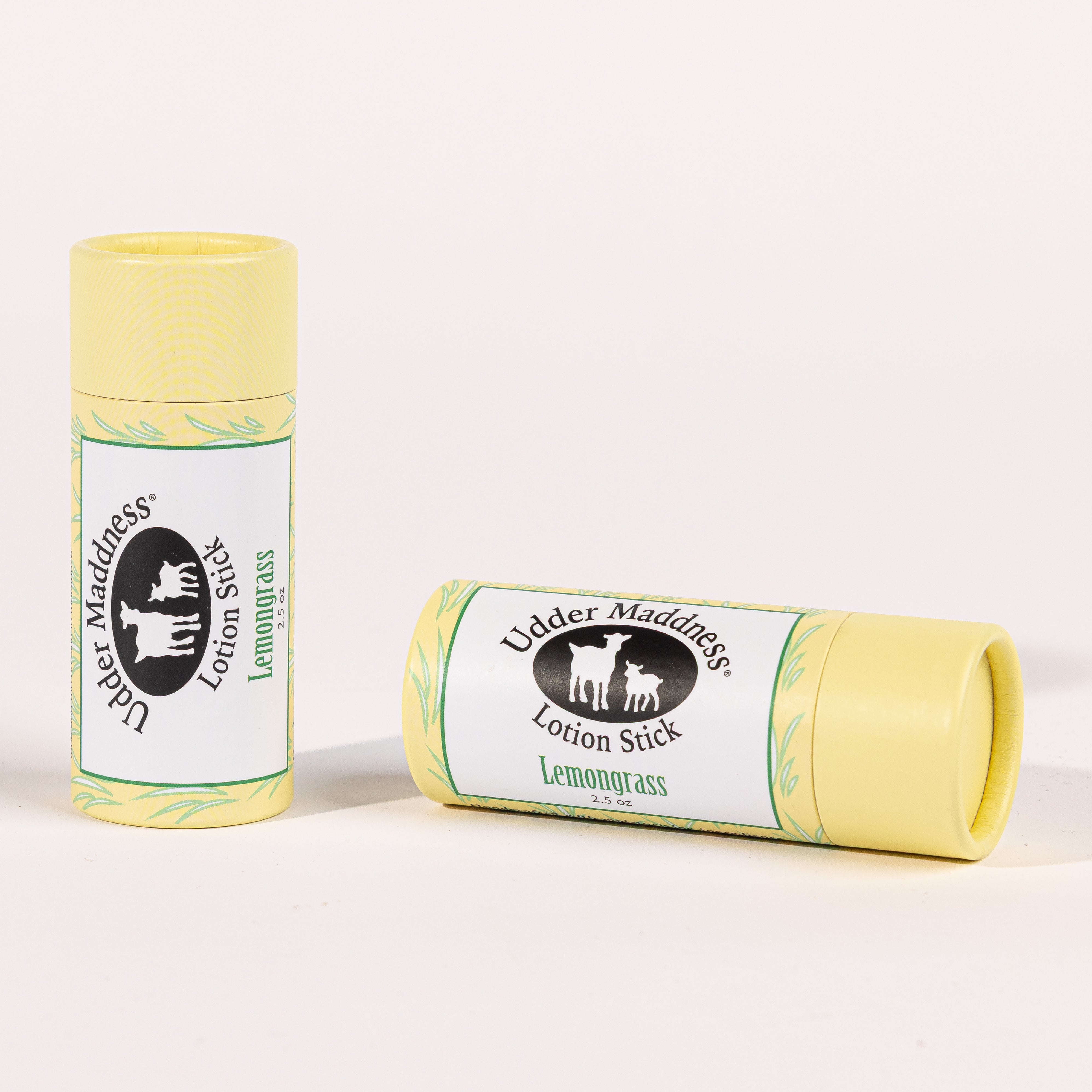 Madd House Hill Udder Maddness Lemongrass Goat Milk Lotion Stick — two pack, all-natural goat milk moisturizing lotion stick, 2.65 oz