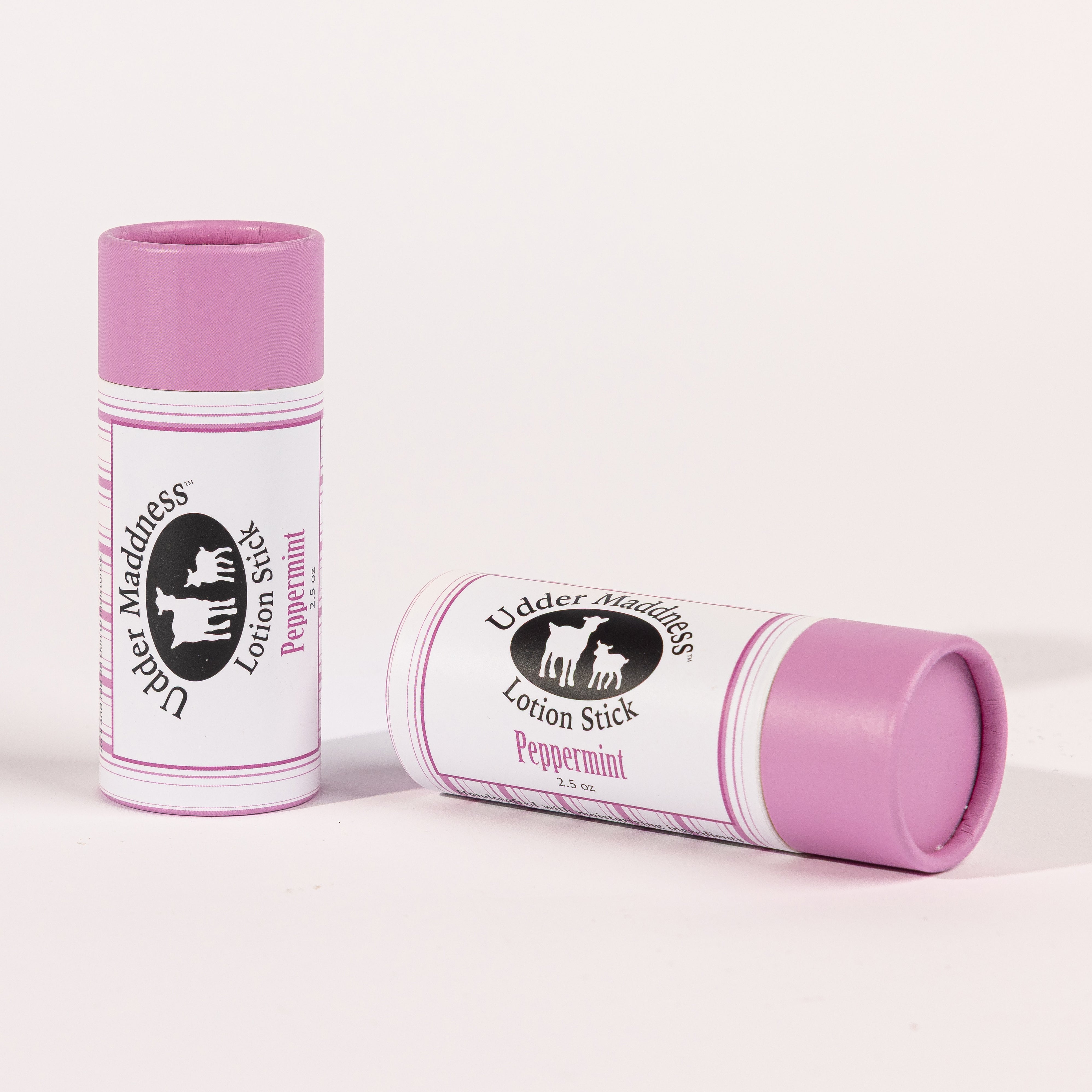 Madd House Hill Udder Maddness Peppermint Goat Milk Lotion Stick — two pack, all-natural goat milk moisturizing lotion stick, 2.65 oz