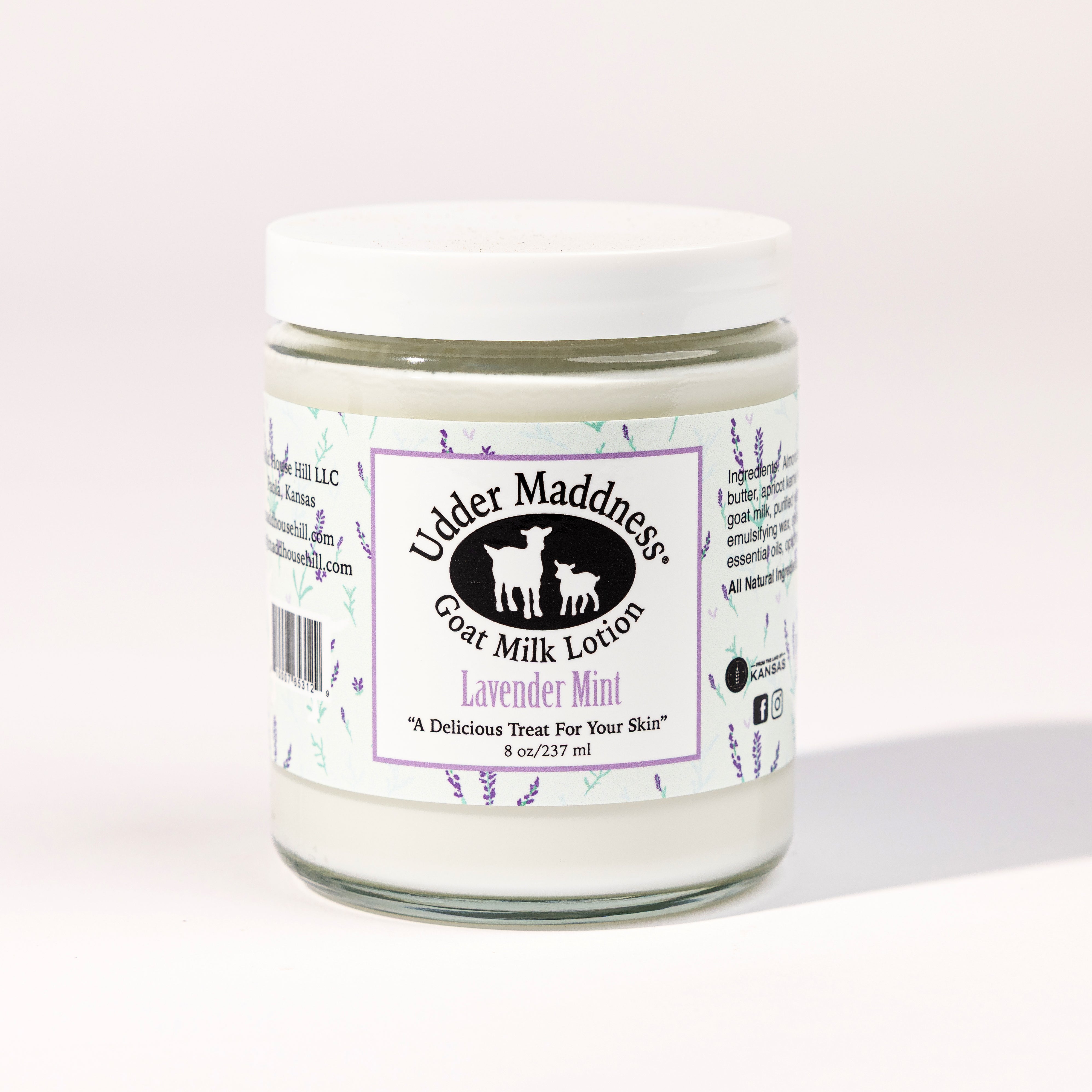 Madd House Hill Udder Maddness Lavender Mint Goat Milk Lotion 8 oz, all-natural handcrafted goat milk moisturizer